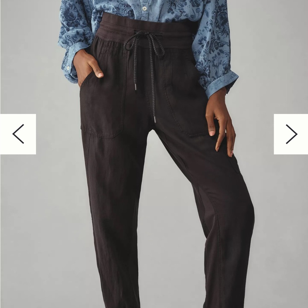 ANTHROPOLOGIE Nomad Charcoal High-Waisted Joggers